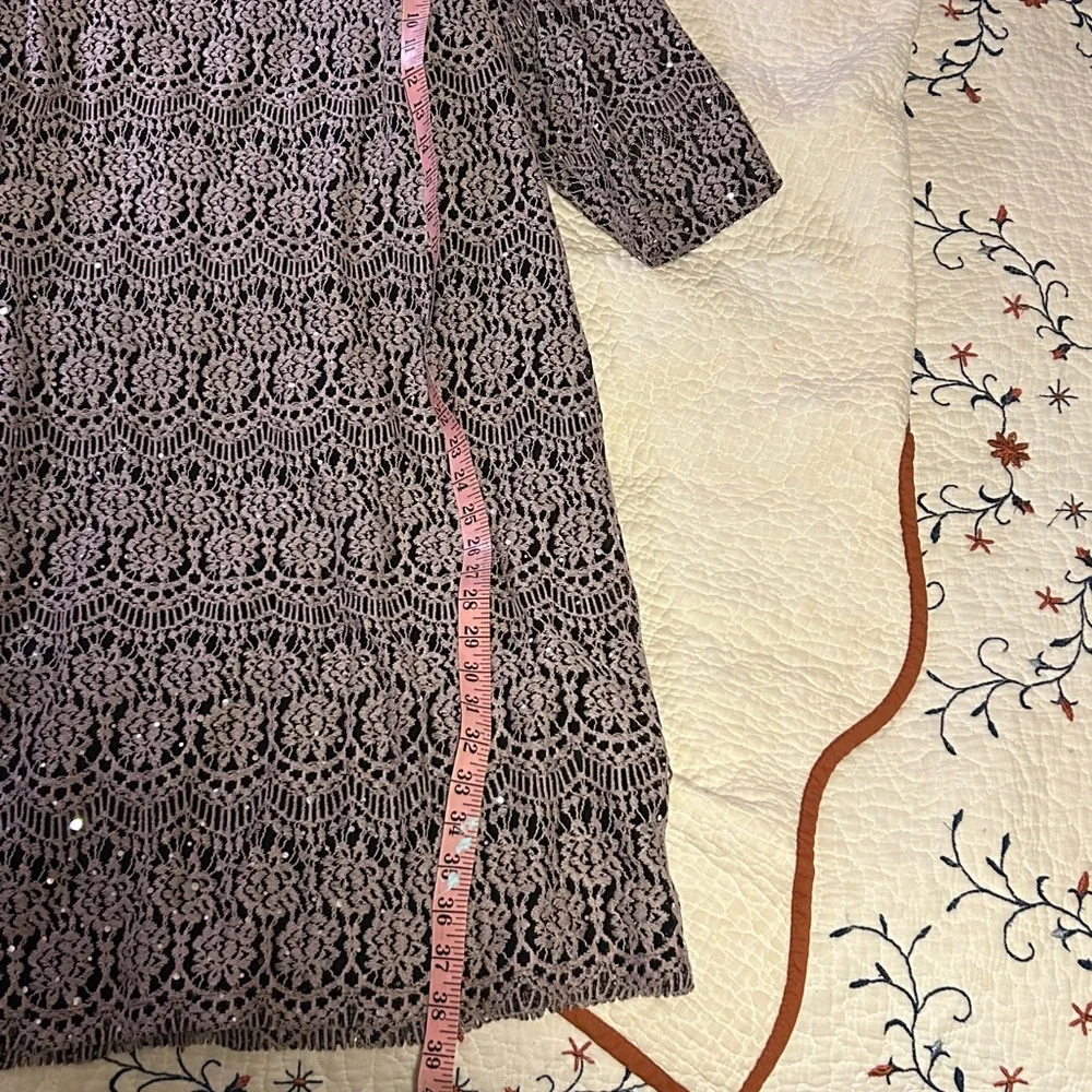 Jessica Howard Black Lace Long Sleeve Dress - Picture 6 of 7